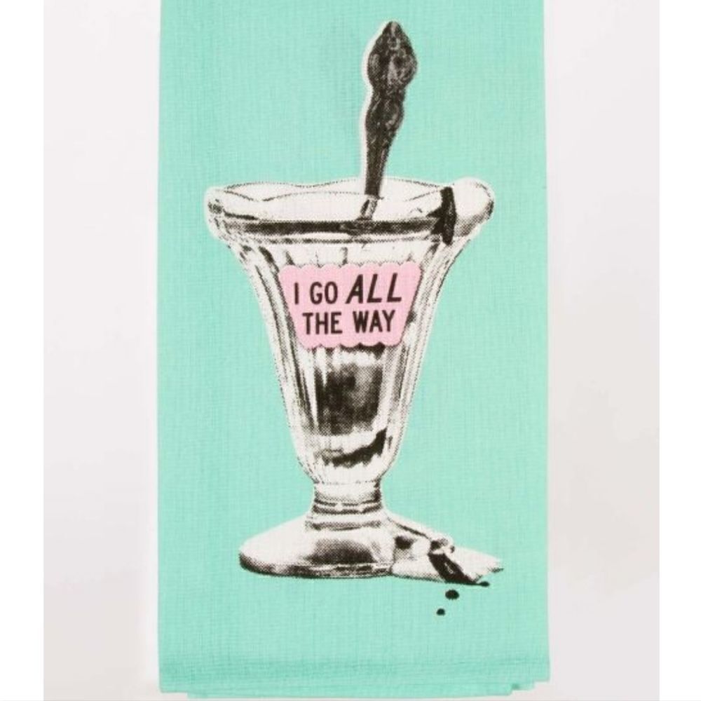 New Blue Q Dish Towel Mint Green Ice Cream go all the way